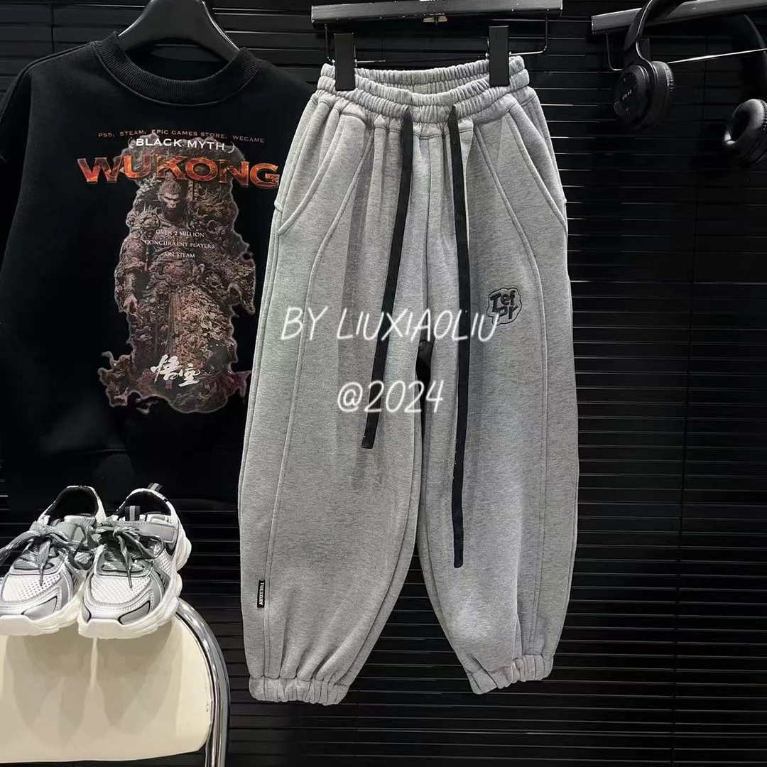 杭州六小六正版 BY LIUXIAOLIU韩版高货冬季儿童加绒卫裤12714