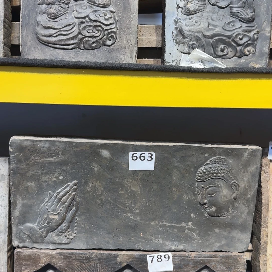 老砖后刻干泡茶台