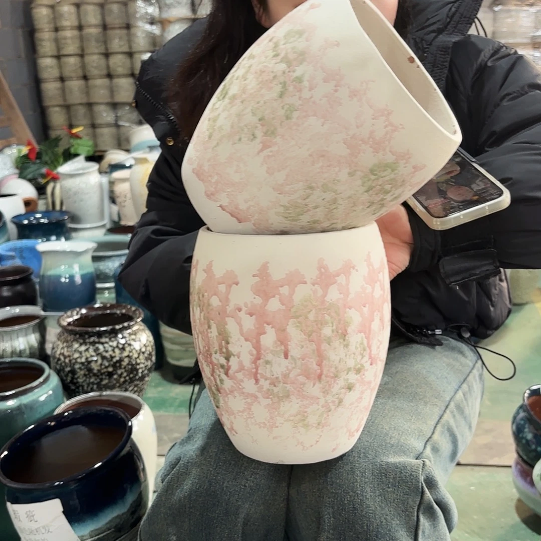 正品两个高21/15红陶