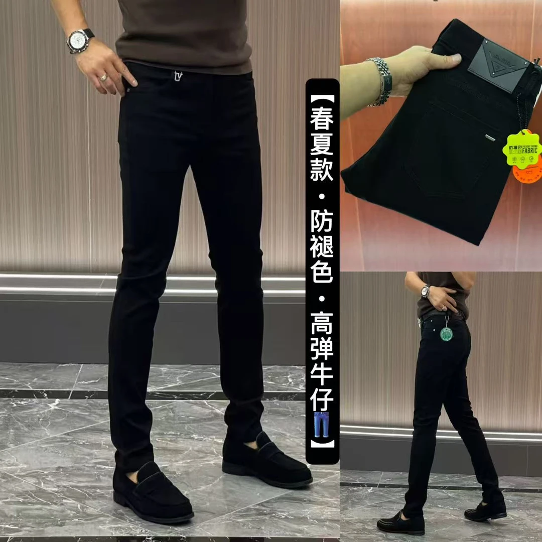 6414【三角皮牌•防褪色牛仔裤】25春夏•高织高密高弹•防褪色牛仔裤