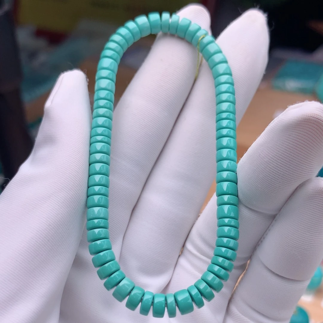 未镶嵌绿松石珠宝奇石5.2mm