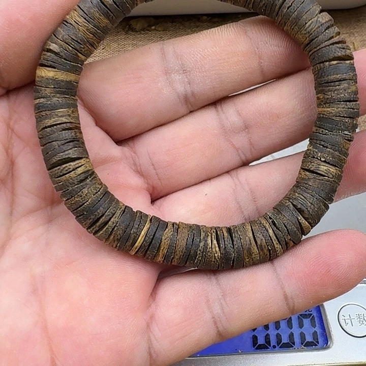 叶***宇手串沉香金沙叶手串9克加