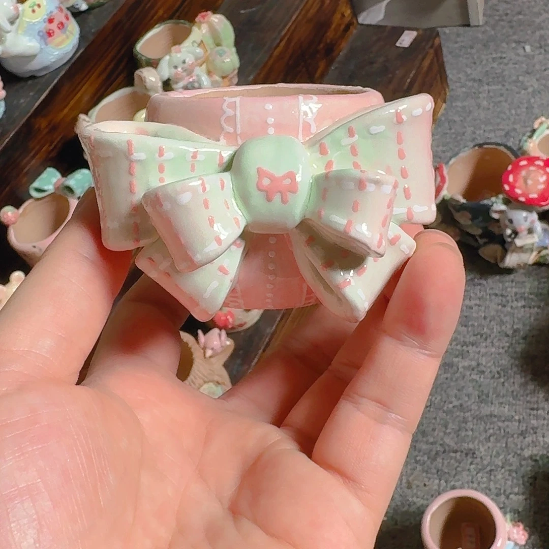 老梧家的手工陶瓷多肉花盆