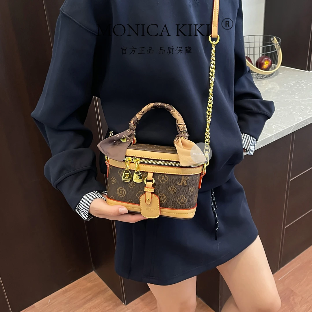 MONICA KIKI/莫妮卡奇奇时尚百搭包单肩斜挎包盒子包6528