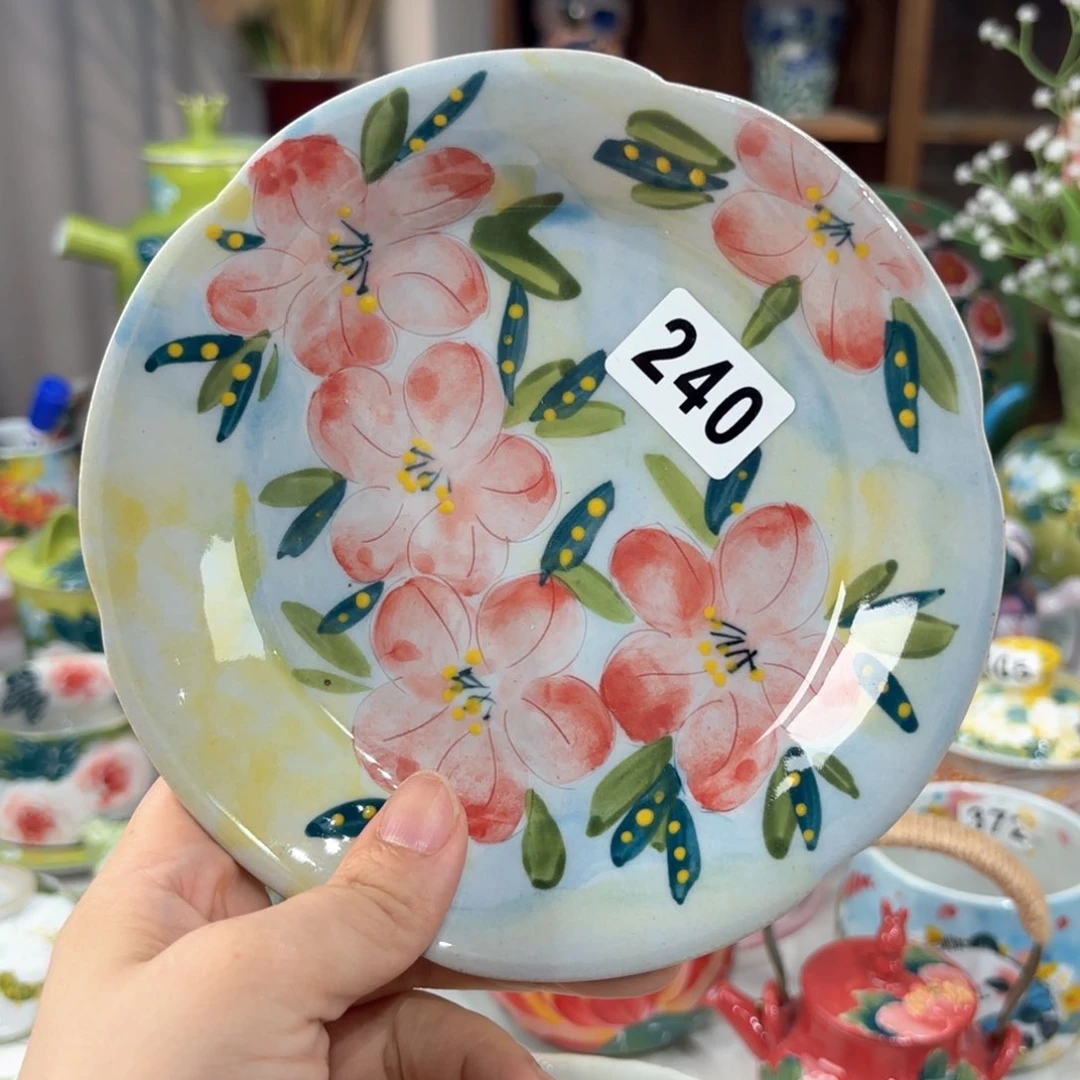 景德镇手绘高温釉下彩陶瓷茶具