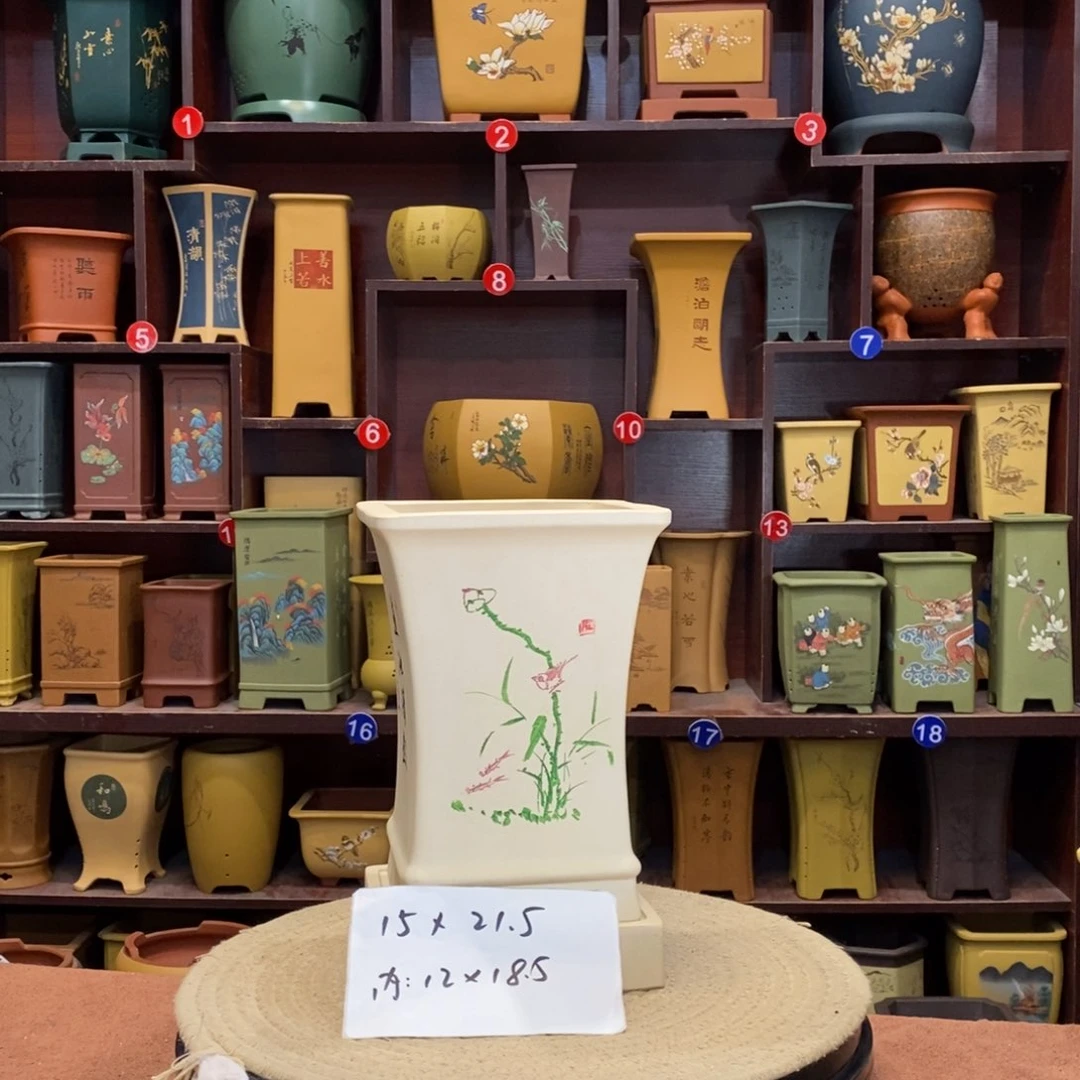 紫砂花盆紫砂陶艺