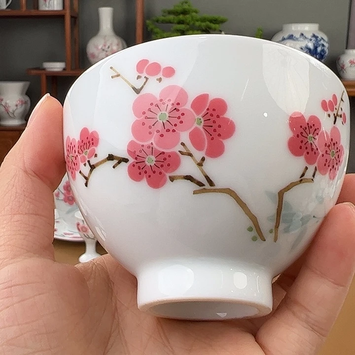 翠竹红梅鸡心杯（福利款）
