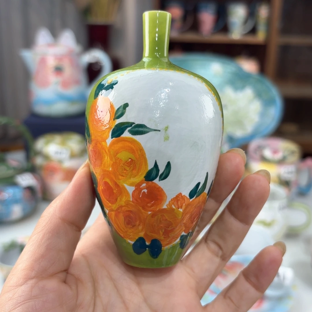 景德镇手绘高温釉下彩陶瓷茶具