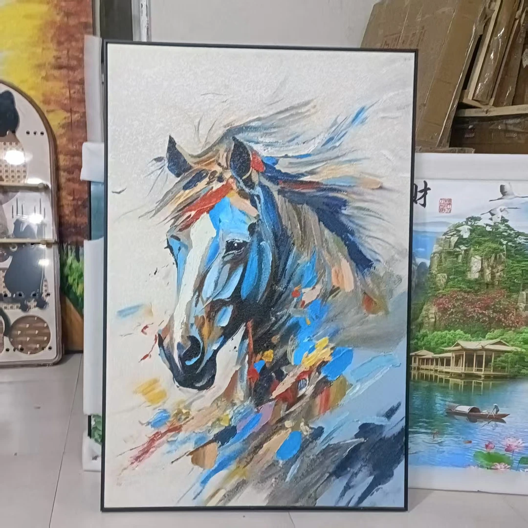 抽象风格专用栏挂画餐厅斗柜80120