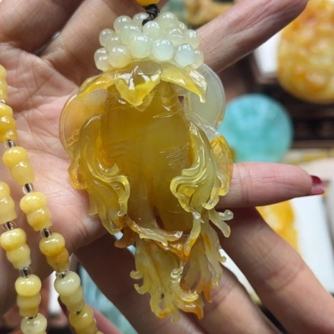 岫玉挂件未镶嵌挂件