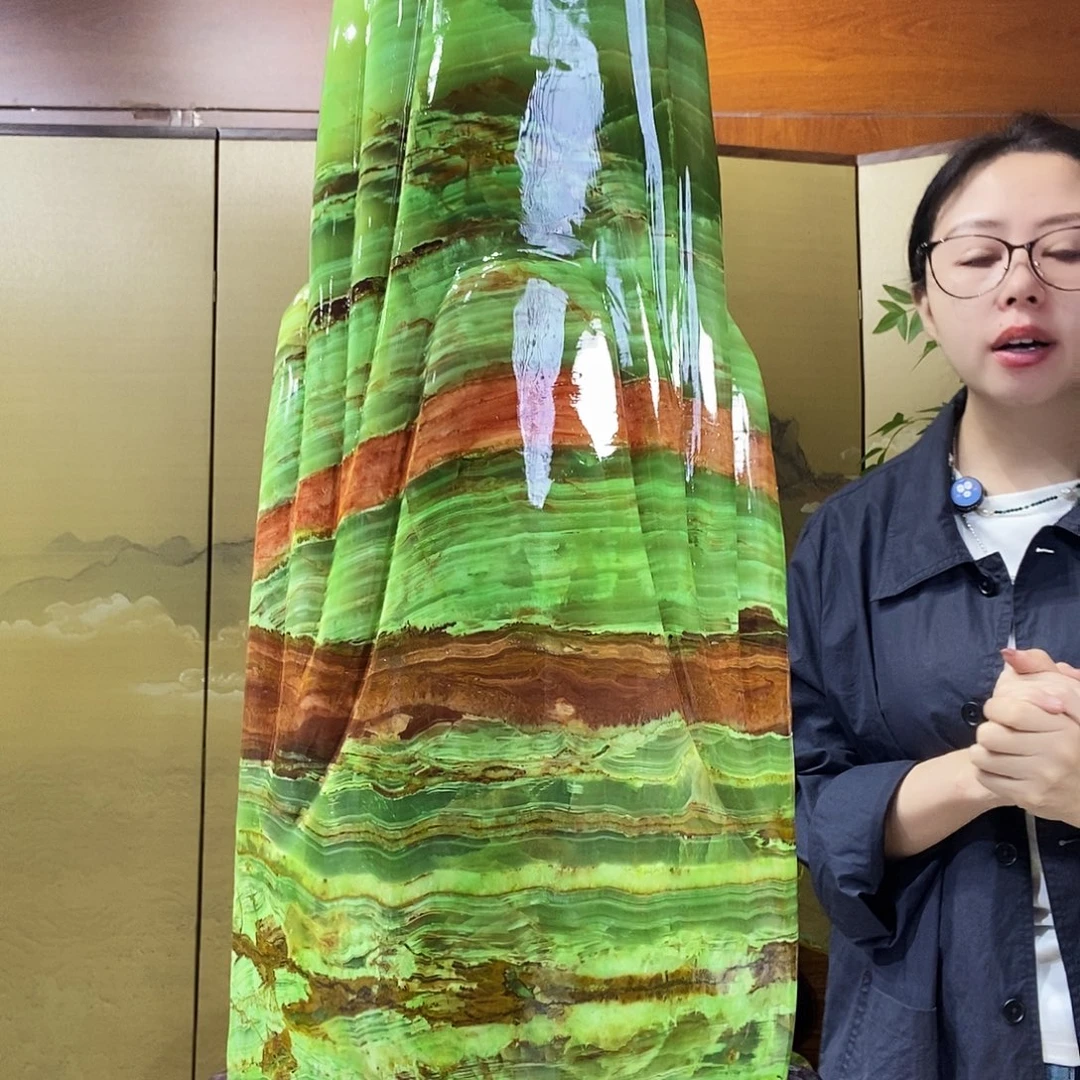 石材山水画作品摆件