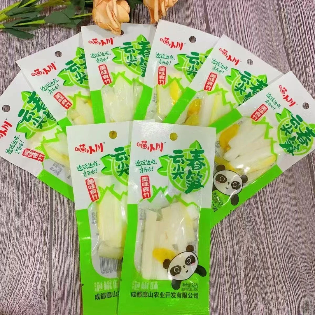 喵小川32g云尖春笋泡椒柠檬嫩笋尖脆笋酸辣即食笋尖新鲜嫩笋尖