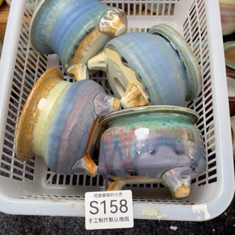 紫砂花盆微瑕158口径7.5左右