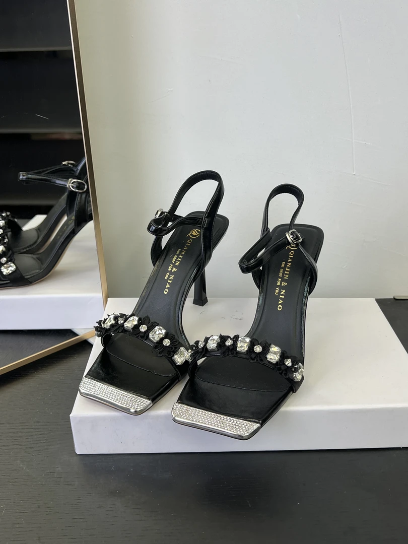 （8厘米）5588-5黑细跟高跟鞋时尚舒适