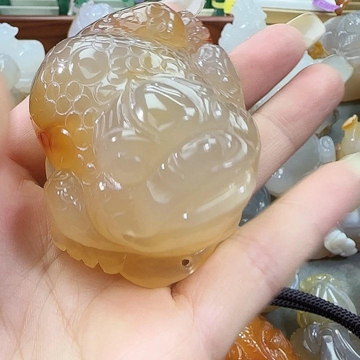 玛瑙/玉髓合金手把件