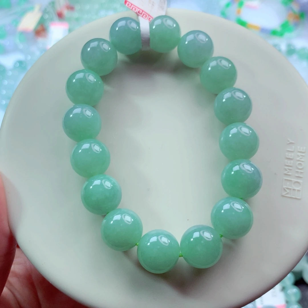 翡翠未镶嵌手链卡12.4