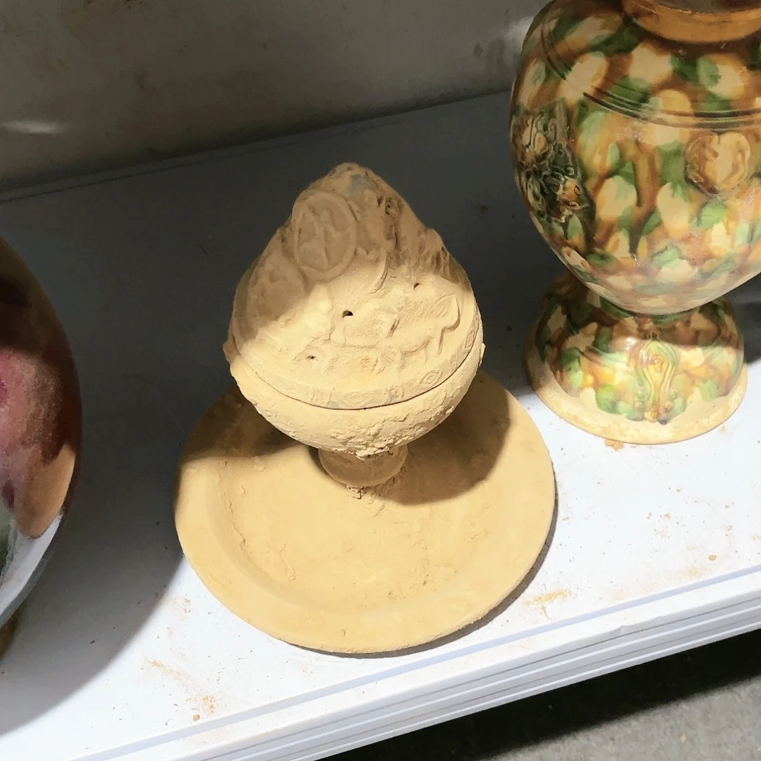 瓦当摆件摆件茶茶包陶瓷六*顺