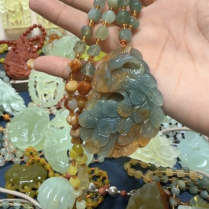 未镶嵌蛇纹石玉小摆