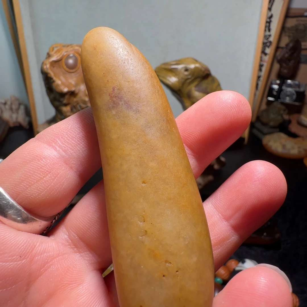 石材马料原石 棍子手玩