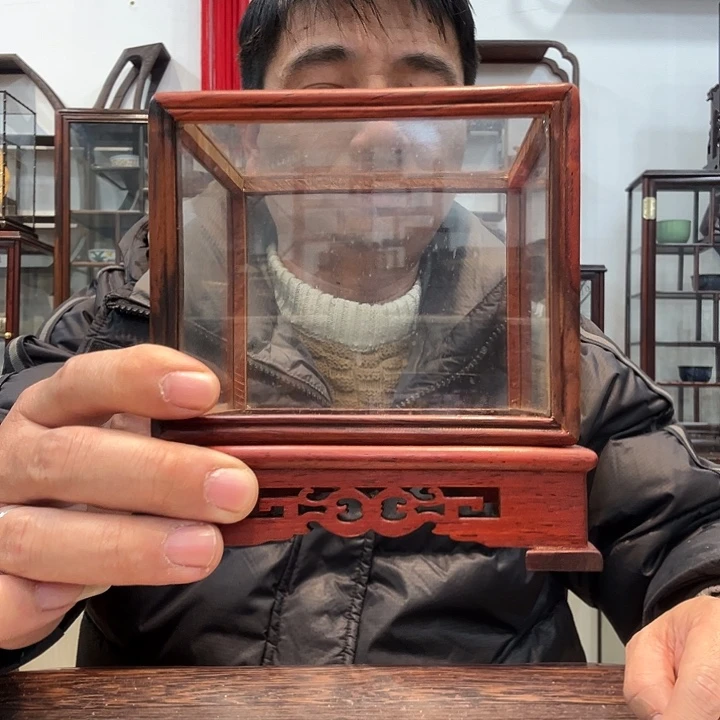 红酸枝木类红酸枝玻璃罩110