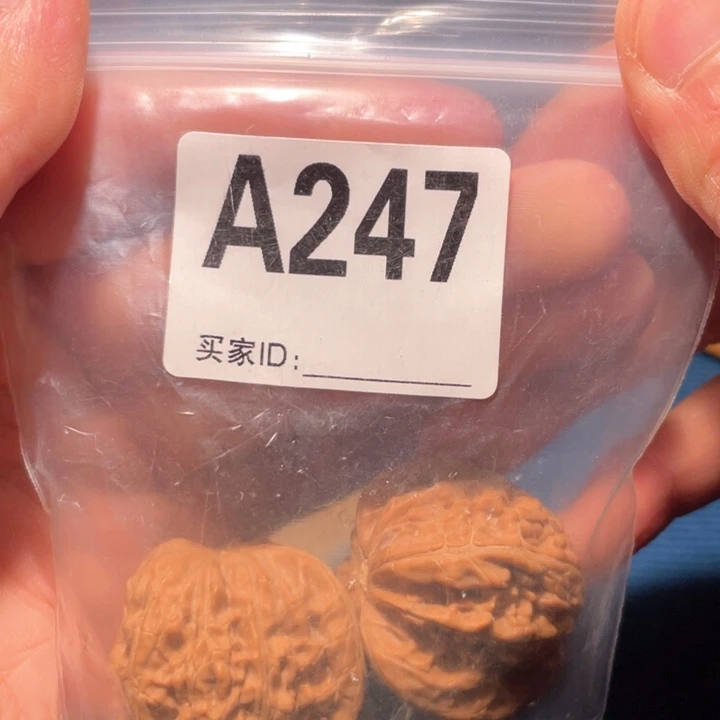 文玩核桃把件247磨盘