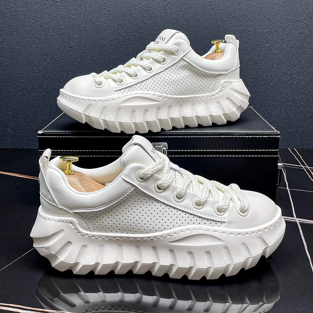 爱赫蒙男鞋2025春季新款爆款潮流百搭厚底老爹鞋运时尚动休闲鞋潮