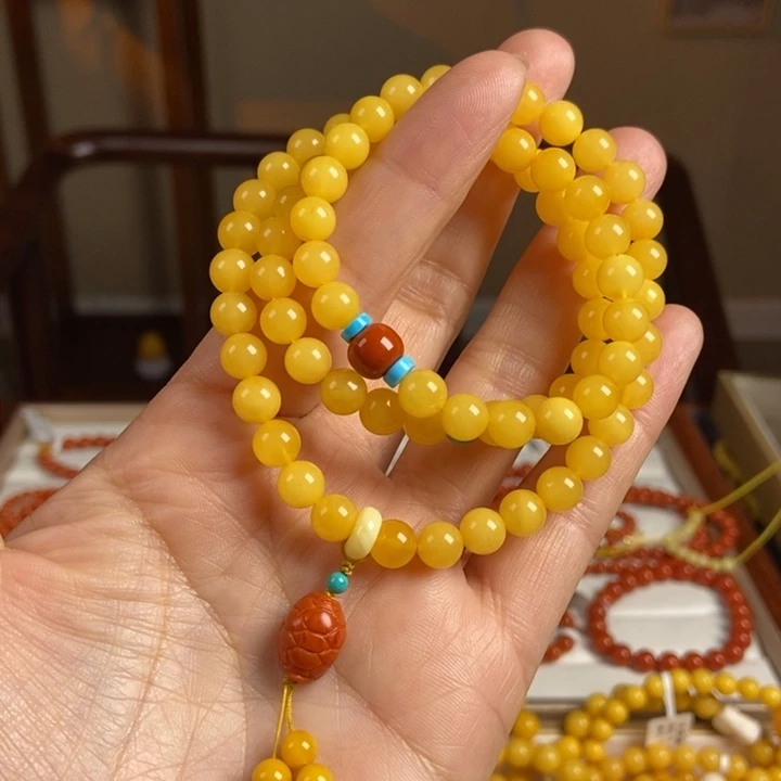 琥珀手链未镶嵌蜜蜡手串7