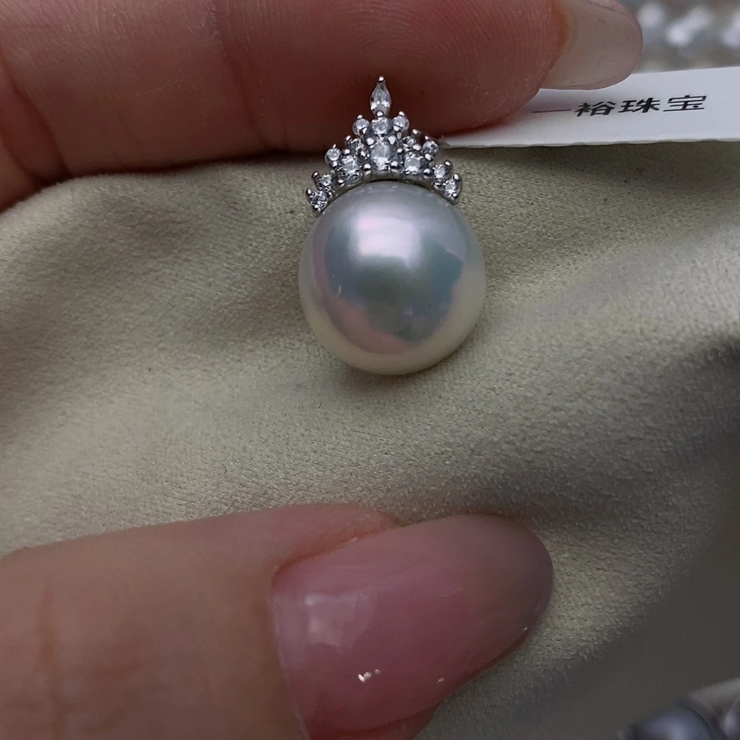 【闪购商品】淡水珍珠银S925镶嵌颈饰