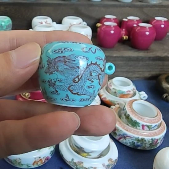 幸***乐五件套小鸟罐龙纹