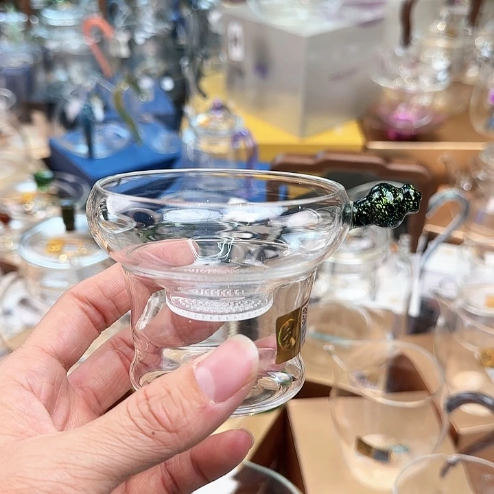 禾器黑金奉珠茶漏激光