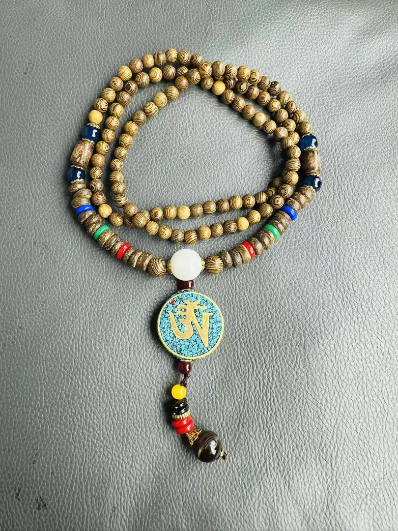 STJ022-花梨木0.6*108脖挂链