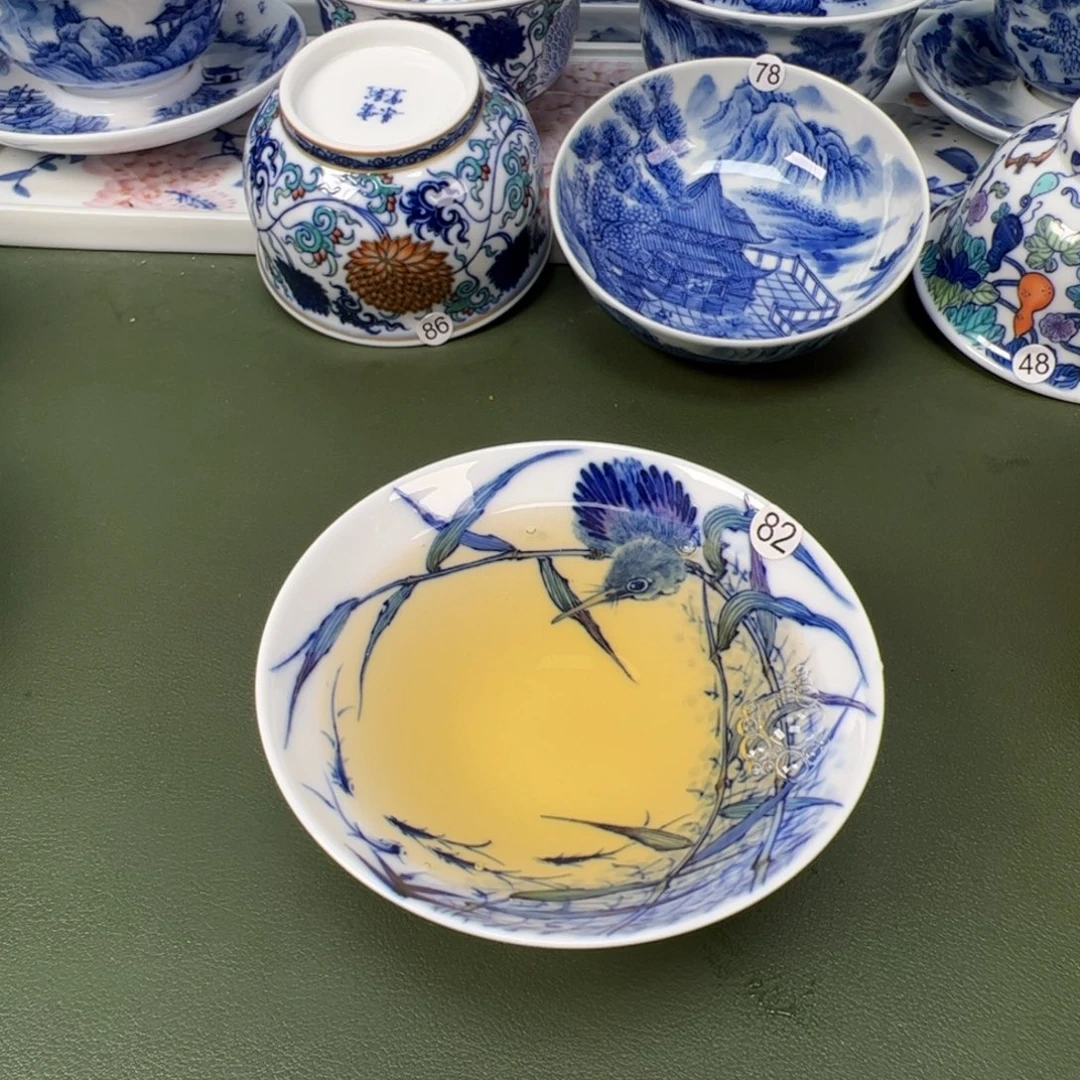 陶瓷景德镇纯手工纯手绘茶具木木82