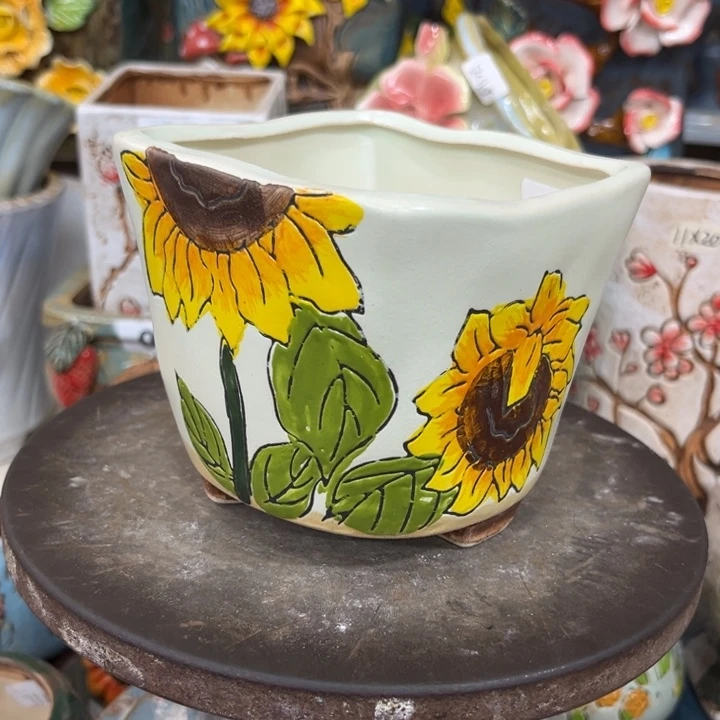 紫砂花盆粗陶材质多肉花盆