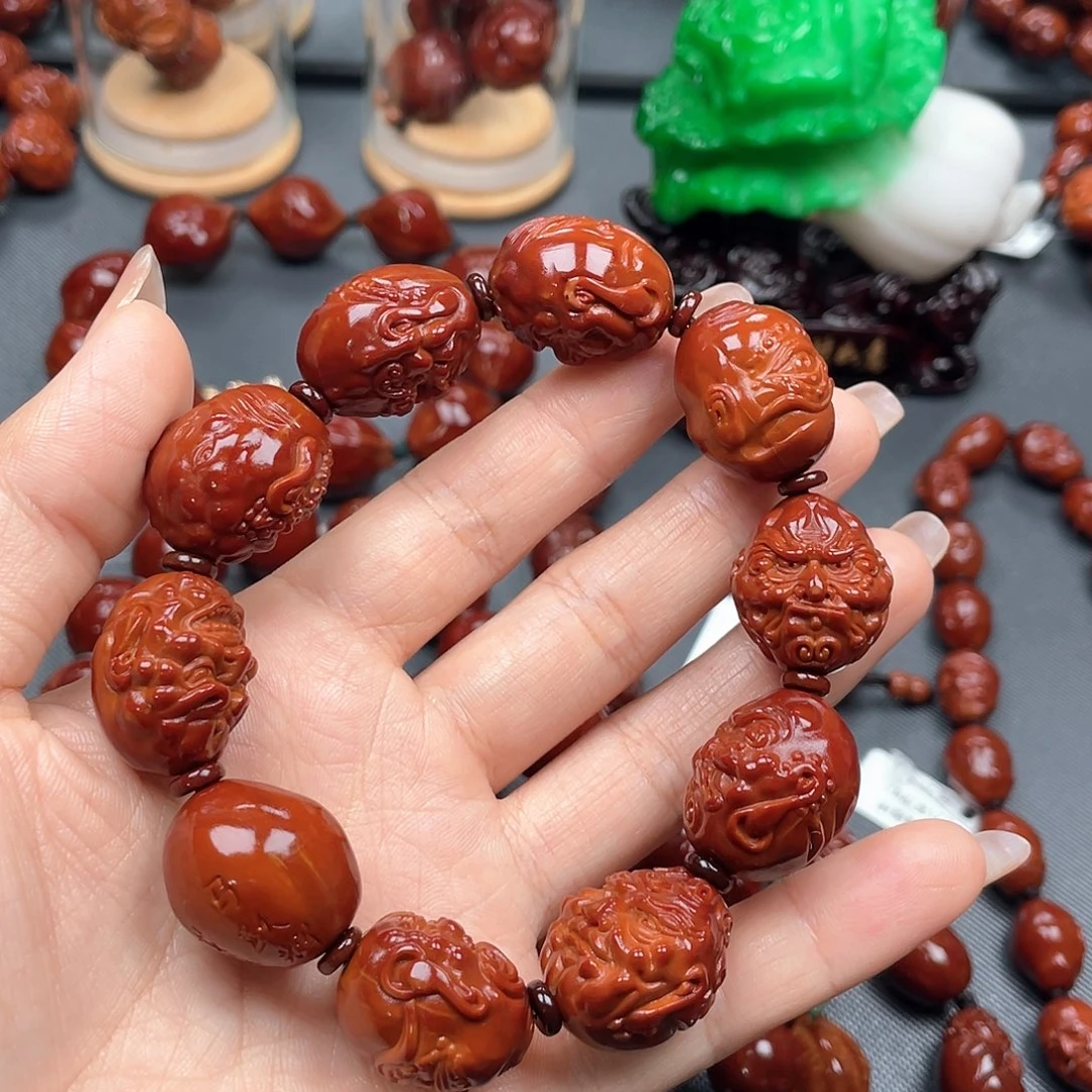 静***情橄榄核手串恶僧手串