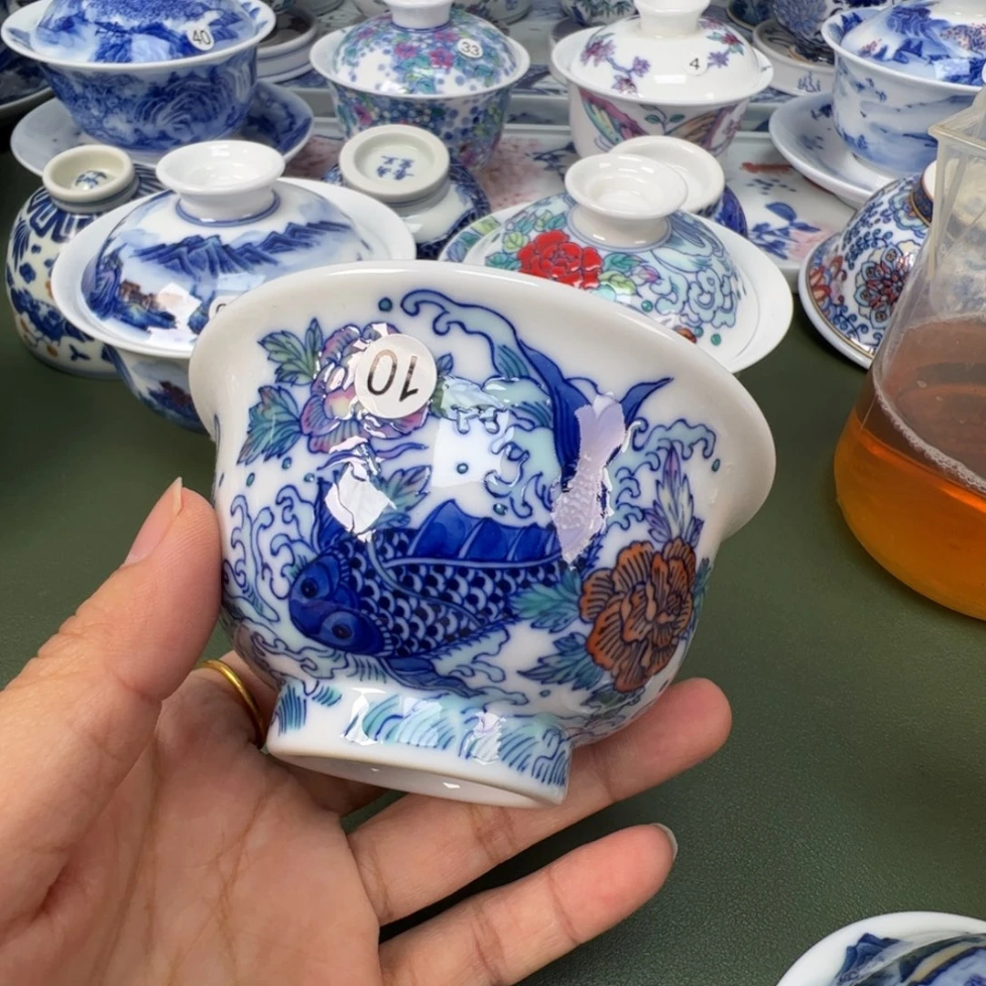 陶瓷景德镇纯手工纯手绘茶具木木10