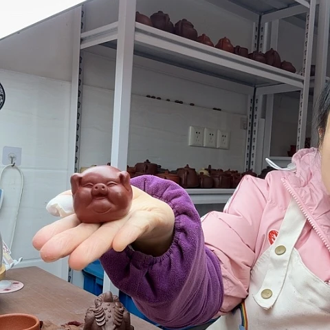 朱泥猪猪茶宠茶宠