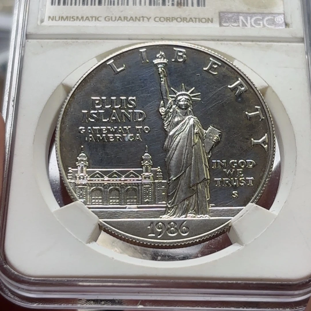 银Ag900美国自由女神银币26.8克90%纯银