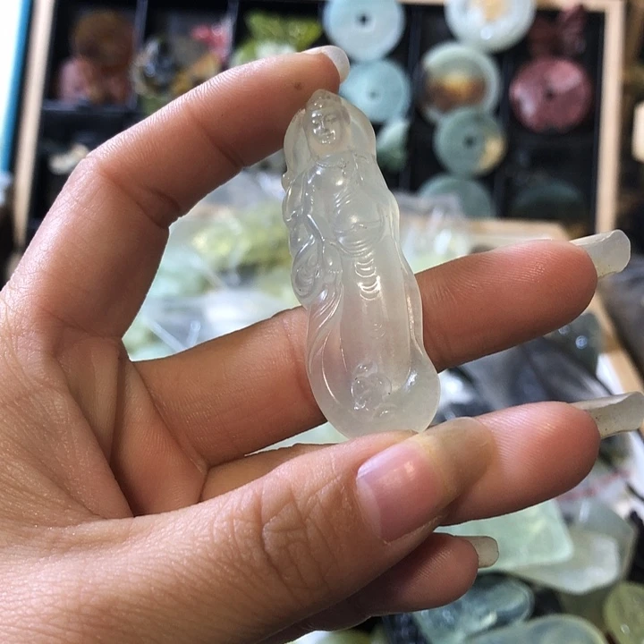 小***儿岫玉未镶嵌岫玉挂件