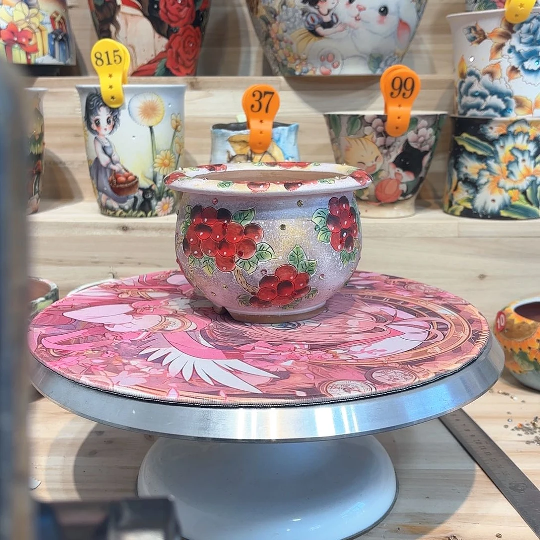 紫砂花盆手工花盆默认微瑕10/8