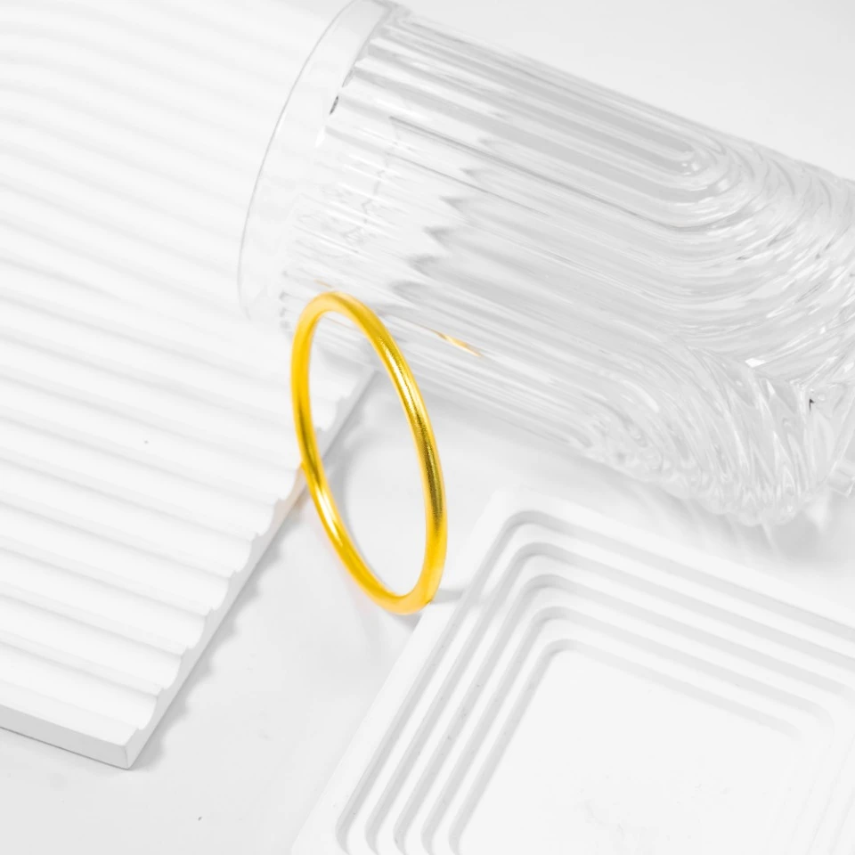 足银手镯 足银手镯 素圈手镯