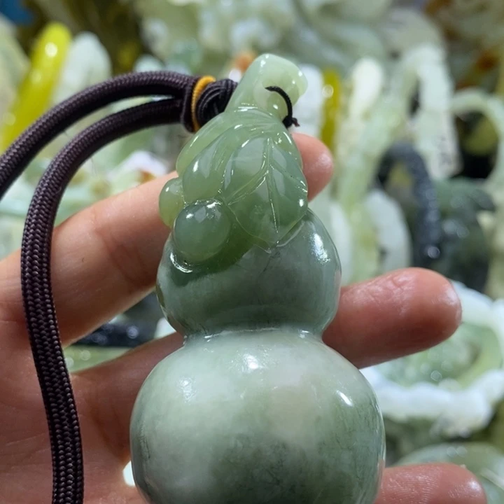 岫玉未镶嵌岫玉手把