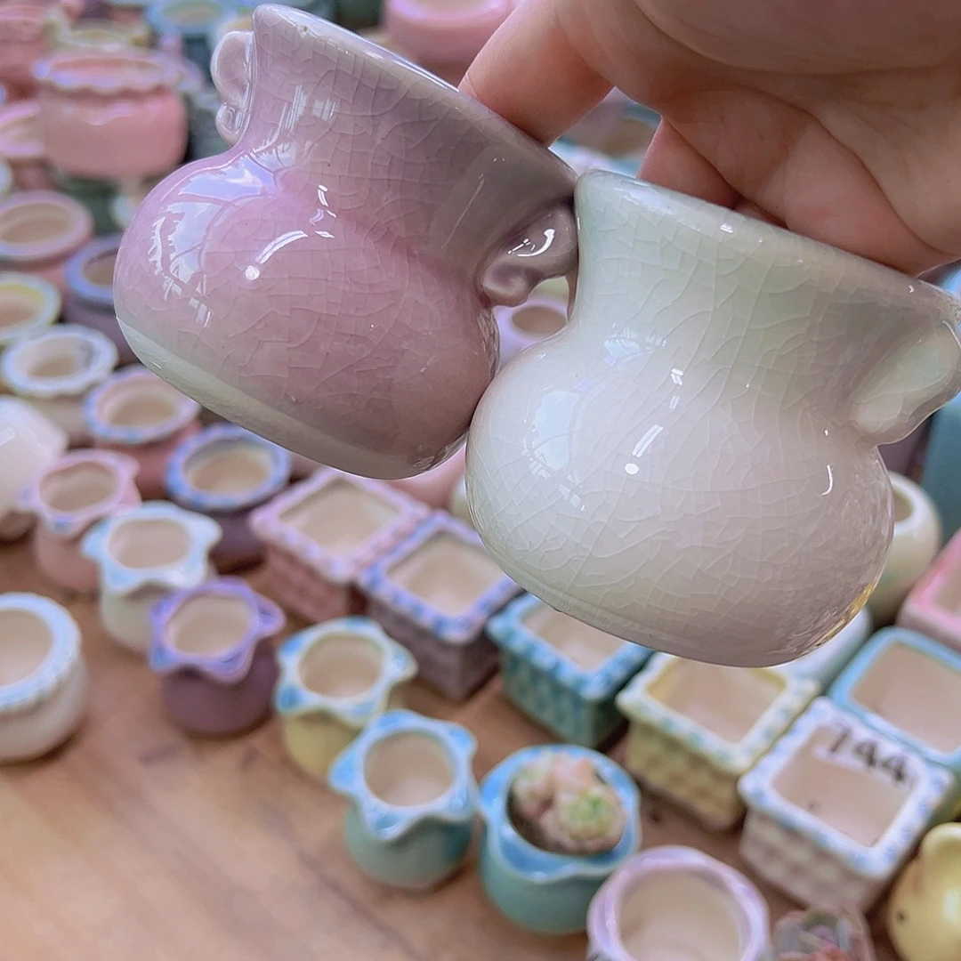 陶瓷花盆当场满12包邮