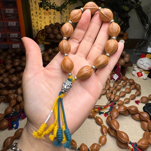 【核居居】16*23三面佛 精挑梅林铁核橄榄核手串素核哑光