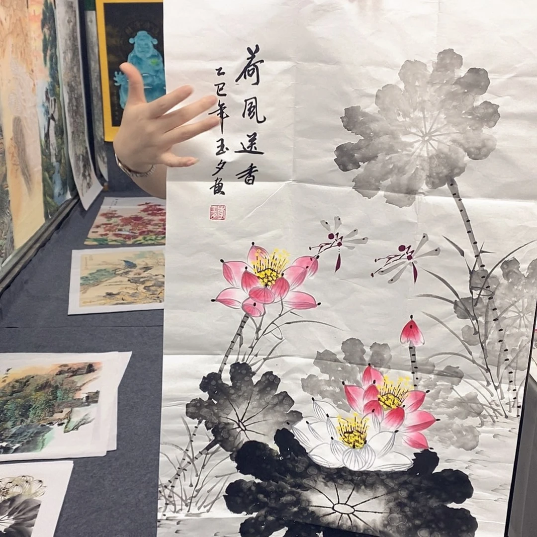 国画国画手绘作品