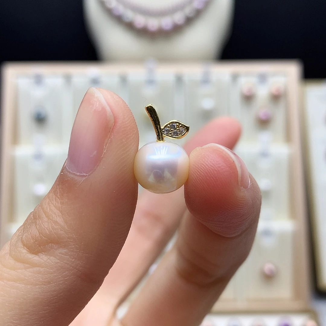 颈饰合金淡水珍珠