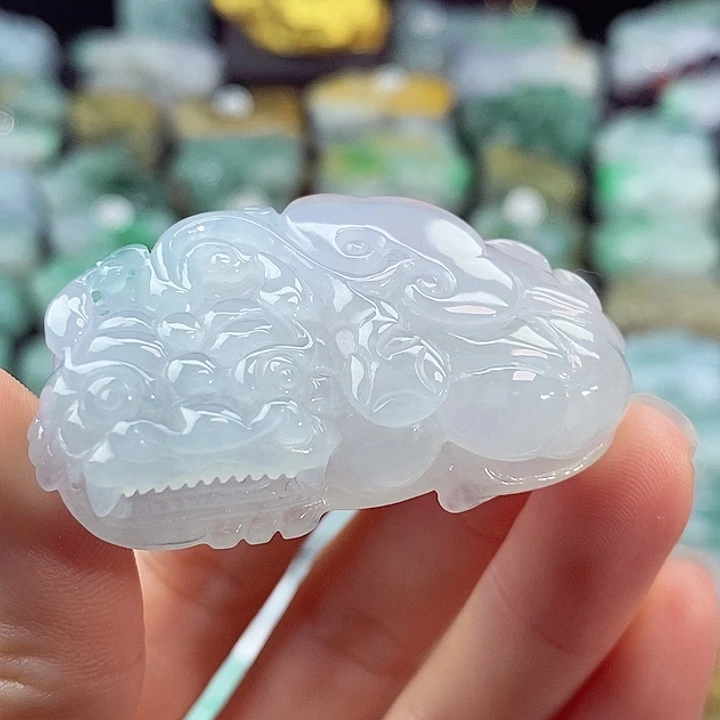 颈饰未镶嵌翡翠天然