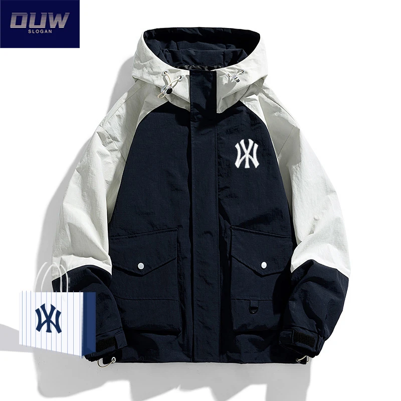 秀禾服冲锋衣工装夹克外套秋冬男士新款潮牌休闲宽松冲锋衣