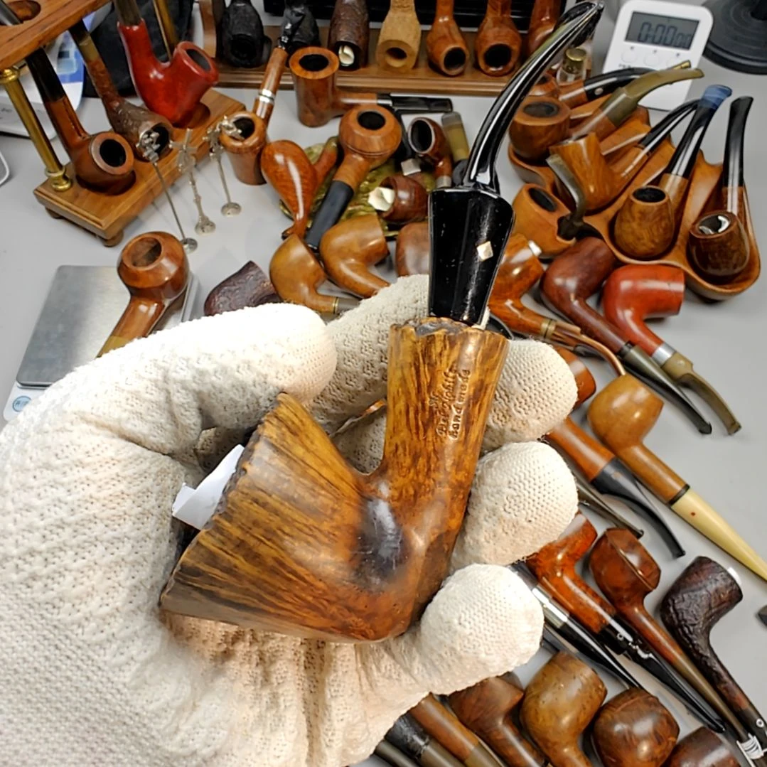 潘***总潘总专拍，石楠木烟斗瑕疵处理