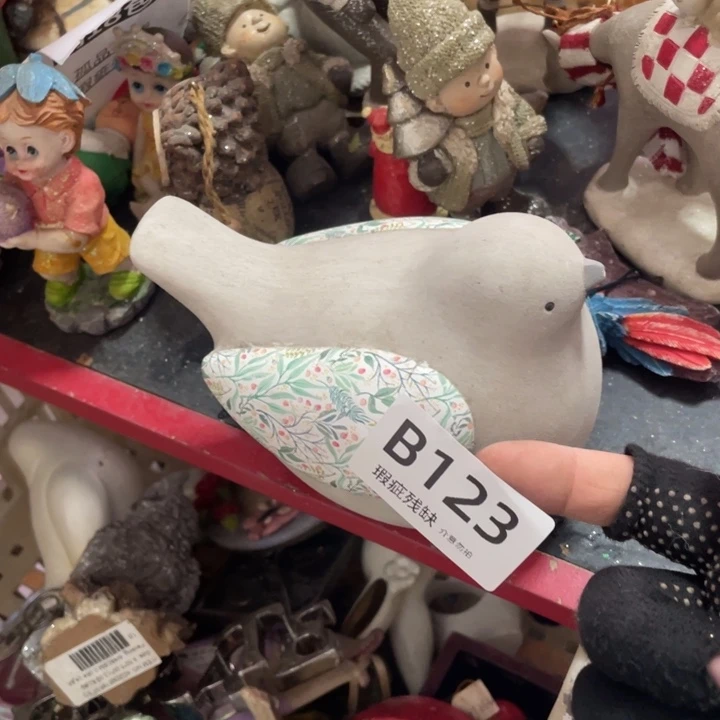 摆件玥*方孤品老货微瑕瓷