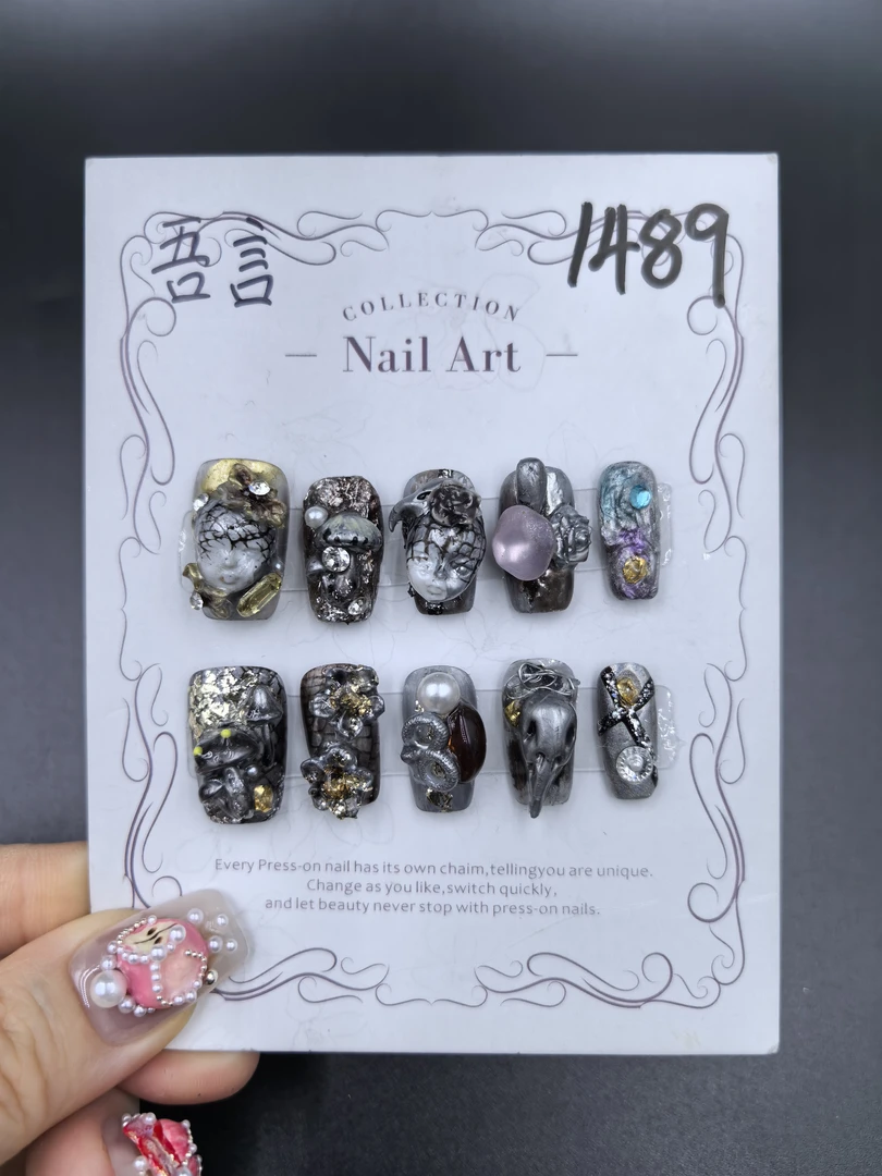 【Dandan出品】 吾言 二代 纯手工穿戴甲10片 小众款